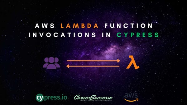 Automating AWS Lambda Function Invocations in Cypress Using AWS SDK v3